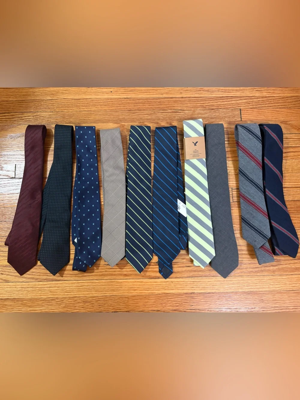 LOT of 10 Assorted Men’s Ties (Theory, JCrew, JCrew Factory, American Eagle)
